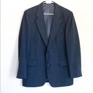 Robert Allen Gray Long Sleeve Sports Coat Jacket Size 42 Striped